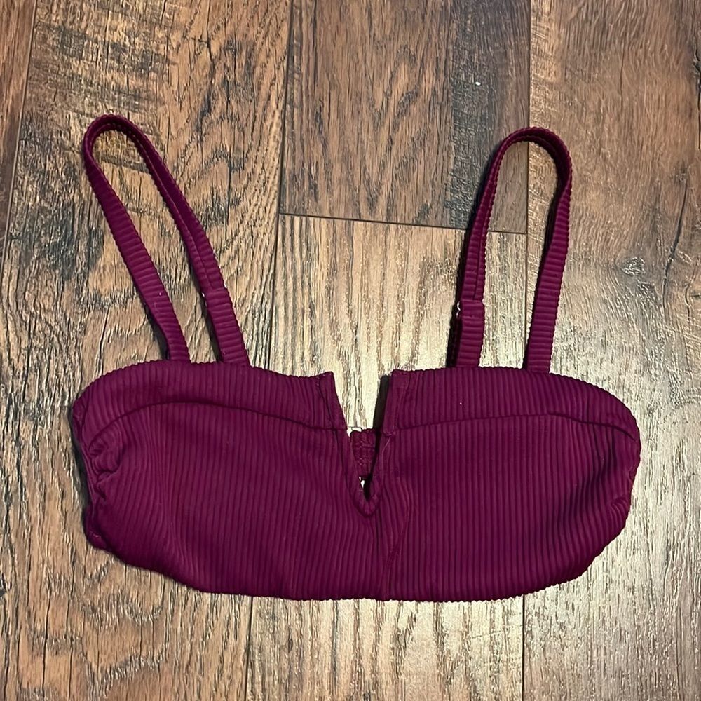 DIP Maroon Bikini Top size Small - Picture 3 of 10